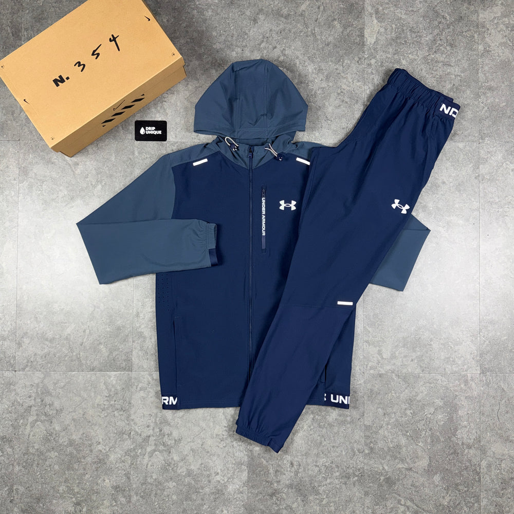 Under Armour Vanish Tracksuit Navy, under armour Windrunner sets, dripuniqueuk