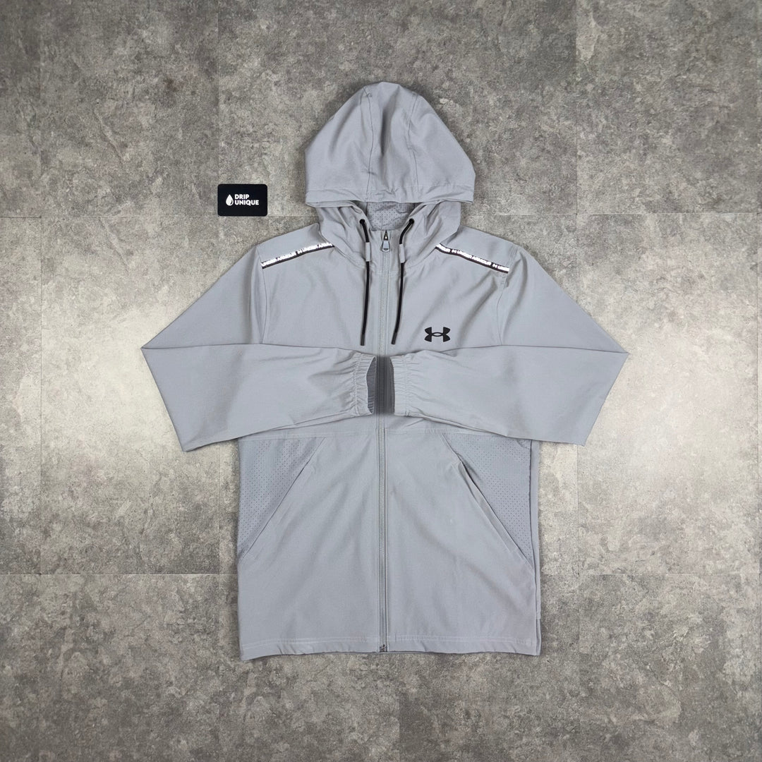 Under Armour Windrunner Jacket Grey, Under Armour Windrunner, dripuniqueuk
