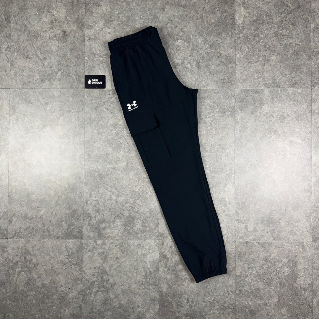 Under Armour Woven Cargo Pants Black, under armour pants, dripuniqueuk