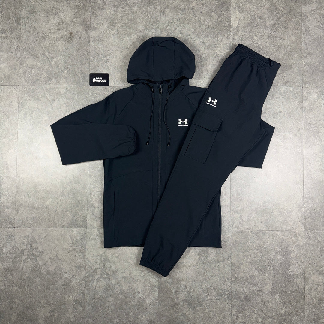 Under Armour Woven Tracksuit Black, under armour tracksuit, dripuniqueuk