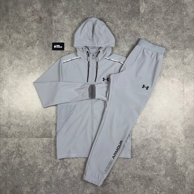 Under Armour Woven Tracksuit Grey, Under Armour Set, dripuniqueuk