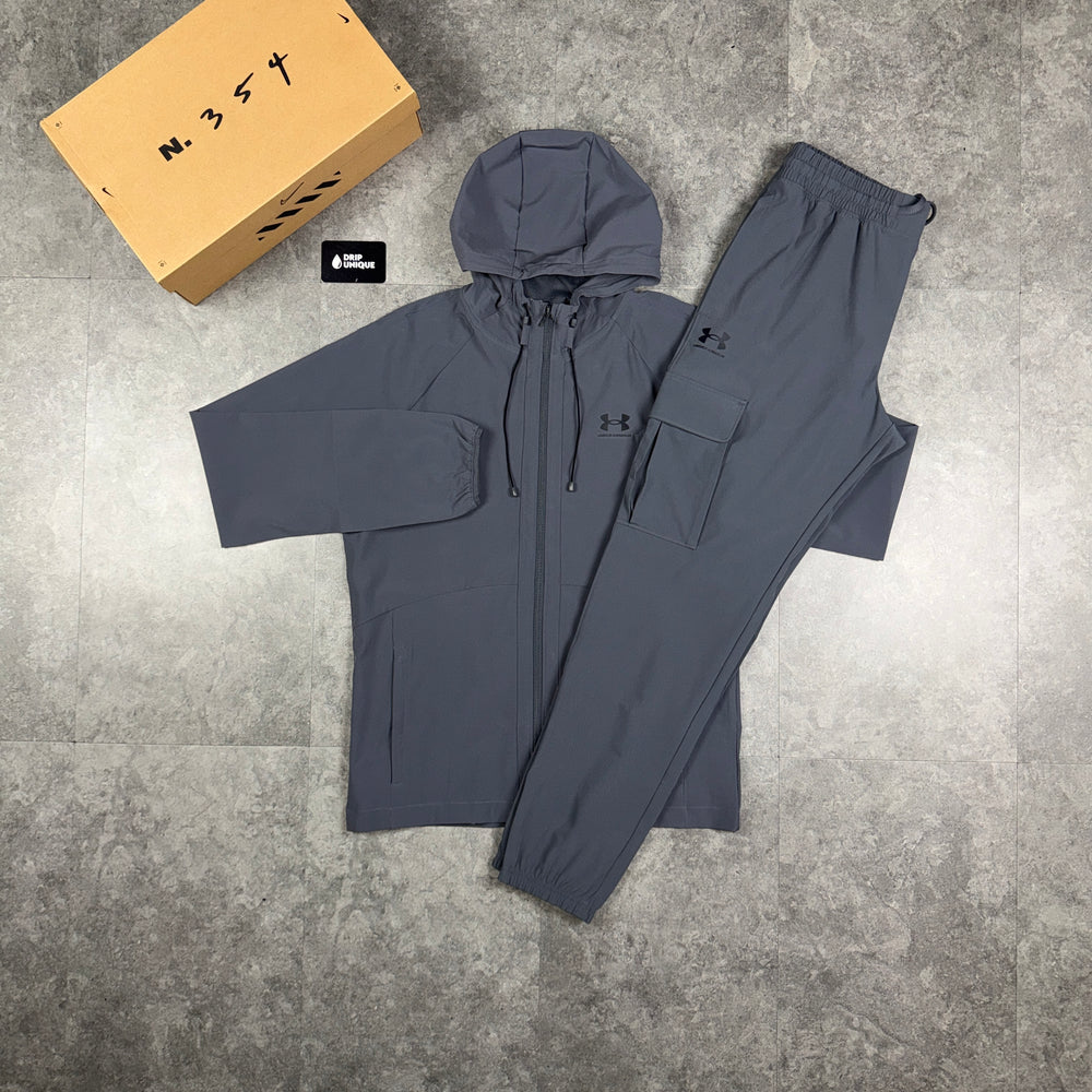 Under Armour Woven Tracksuit Grey, under armour sets, dripuniqueuk