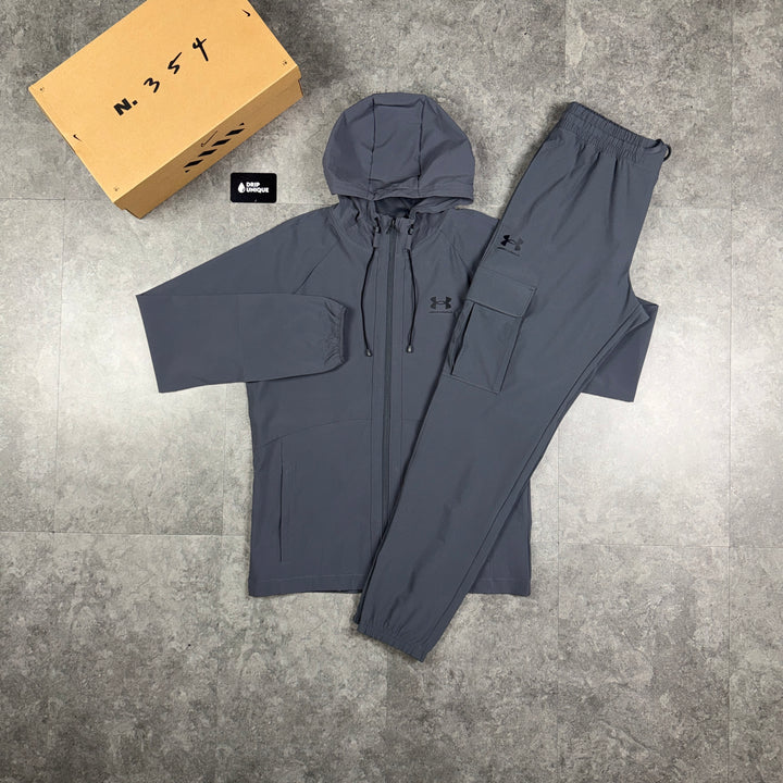 Under Armour Woven Tracksuit Grey, under armour sets, dripuniqueuk