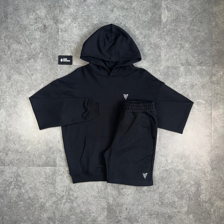 VCTRS Primus Hoodie Black & Black Primus Shorts Set, vctrs set, dripuniqueuk