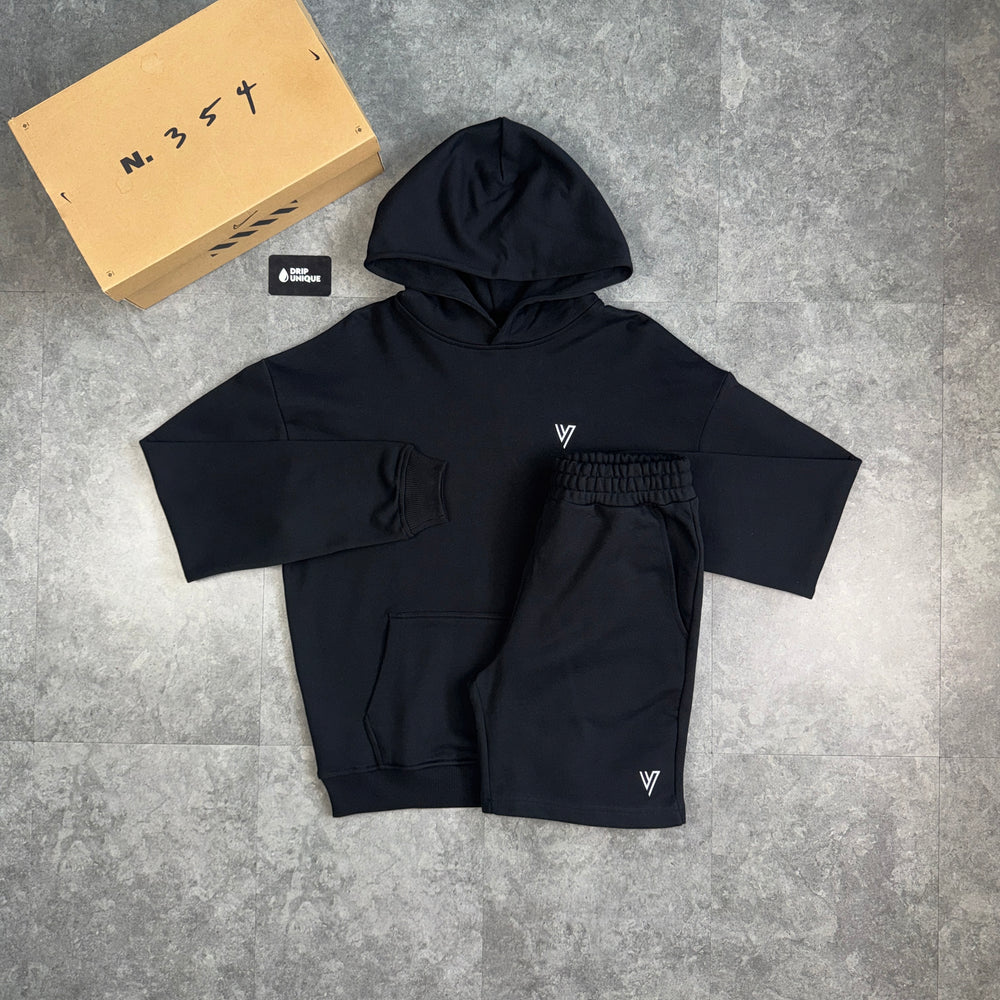 VCTRS Primus Hoodie Black & Black Primus Shorts Set, vctrs tracksuit, dripuniqueuk
