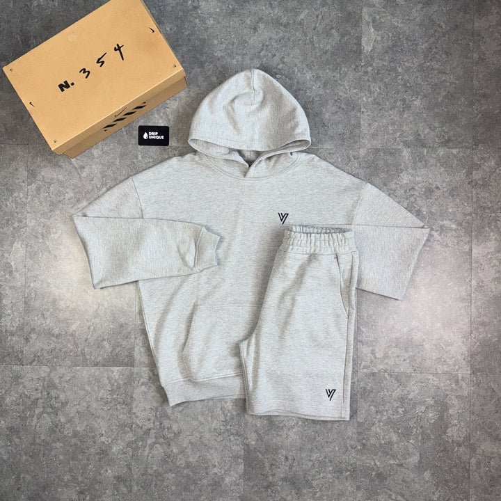 VCTRS Primus Hoodie Grey & Grey Primus Shorts Set, vctrs hoodie set, dripuniqueuk