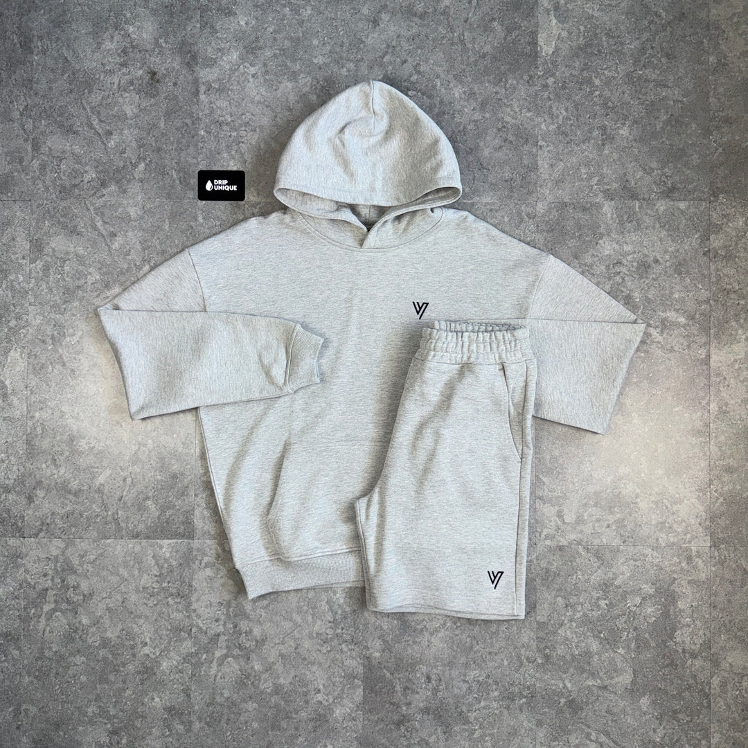 VCTRS Primus Hoodie Grey & Grey Primus Shorts Set, vctrs set, dripuniqueuk