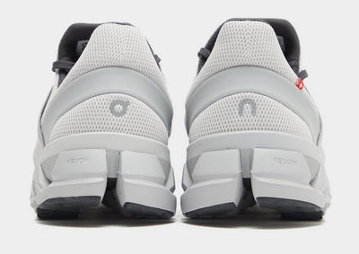 Men's On Running Cloudswift 3 in a White colourway, showing the back design, dripuniqueuk